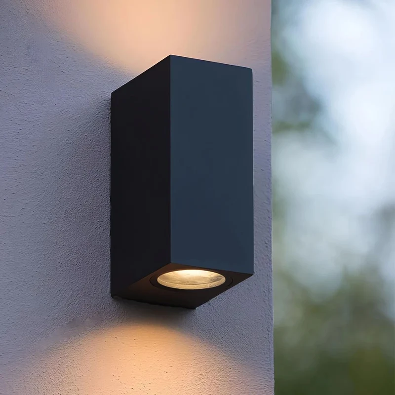 LED-Außenstrahler | San Francisco | IP44 | 2x GU10 | Schwarz