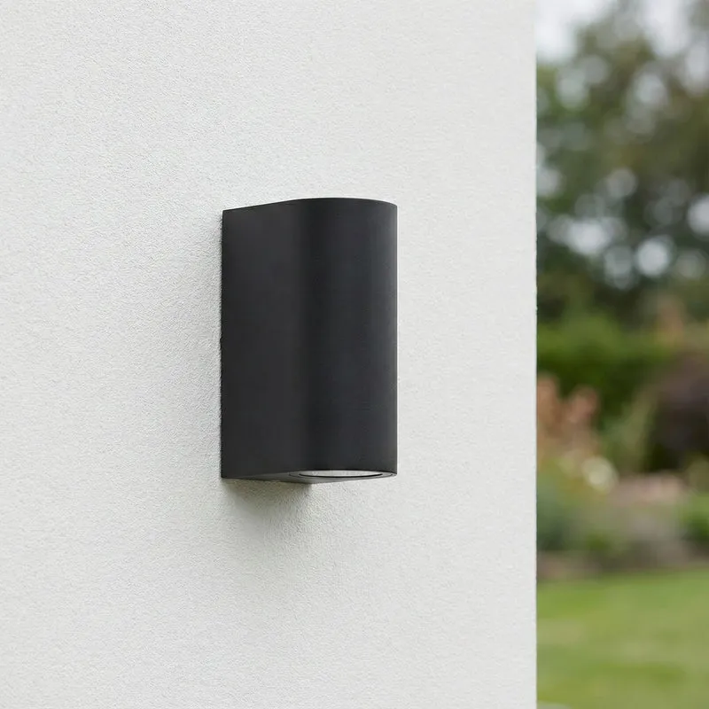 LED-Außenstrahler | Santa Barbara | IP44 | 2x GU10 | Schwarz