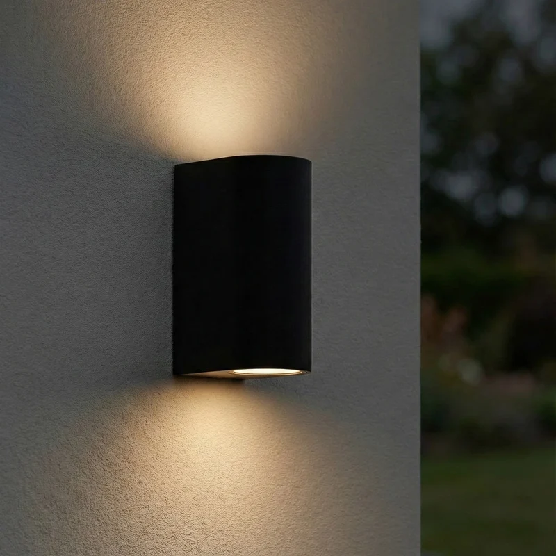 LED-Außenstrahler | Santa Barbara | IP44 | 2x GU10 | Schwarz