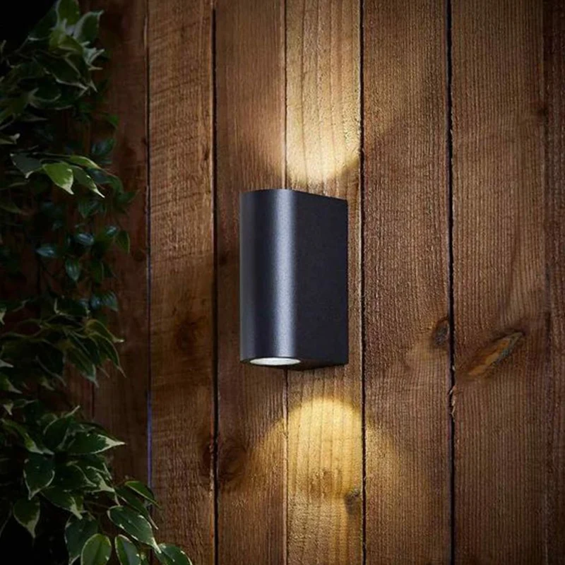 LED-Außenstrahler | Santa Barbara | IP44 | 2x GU10 | Schwarz