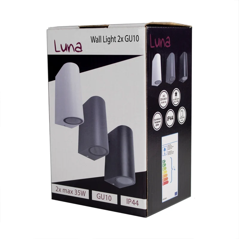 LED-Außenstrahler | Santa Barbara | IP44 | 2x GU10 | Anthrazit