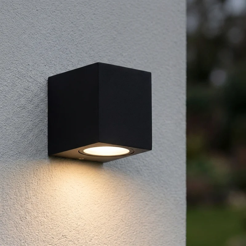 LED-Außenwandleuchte GU10 | San Diego | Schwarz | IP44
