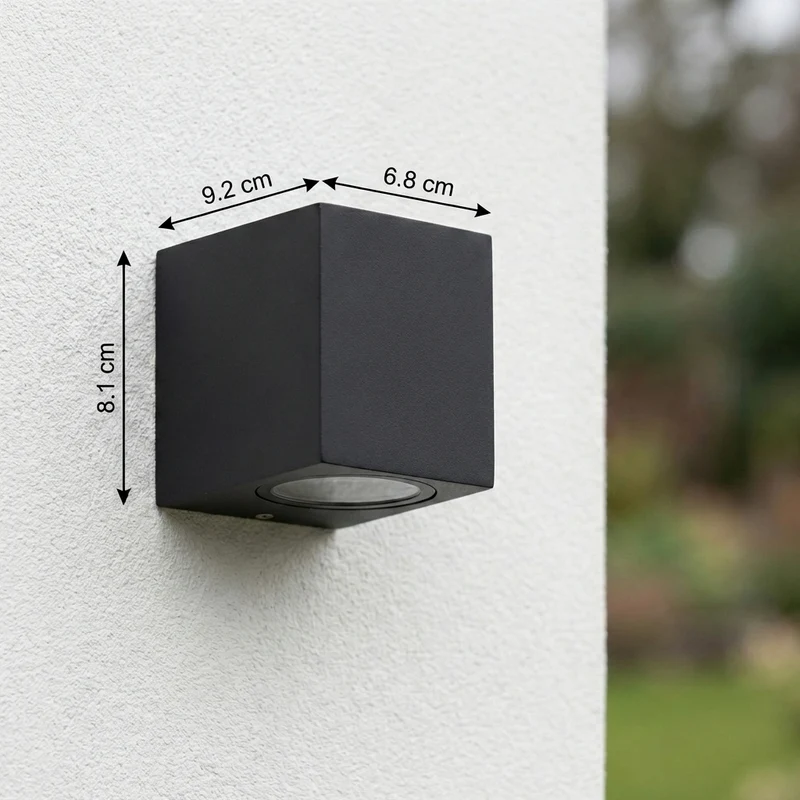 LED-Außenwandleuchte GU10 | San Diego | Schwarz | IP44