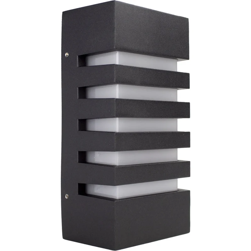 LED-Außenleuchte - E27-Fassung - IP54 - Schwarz | Novi