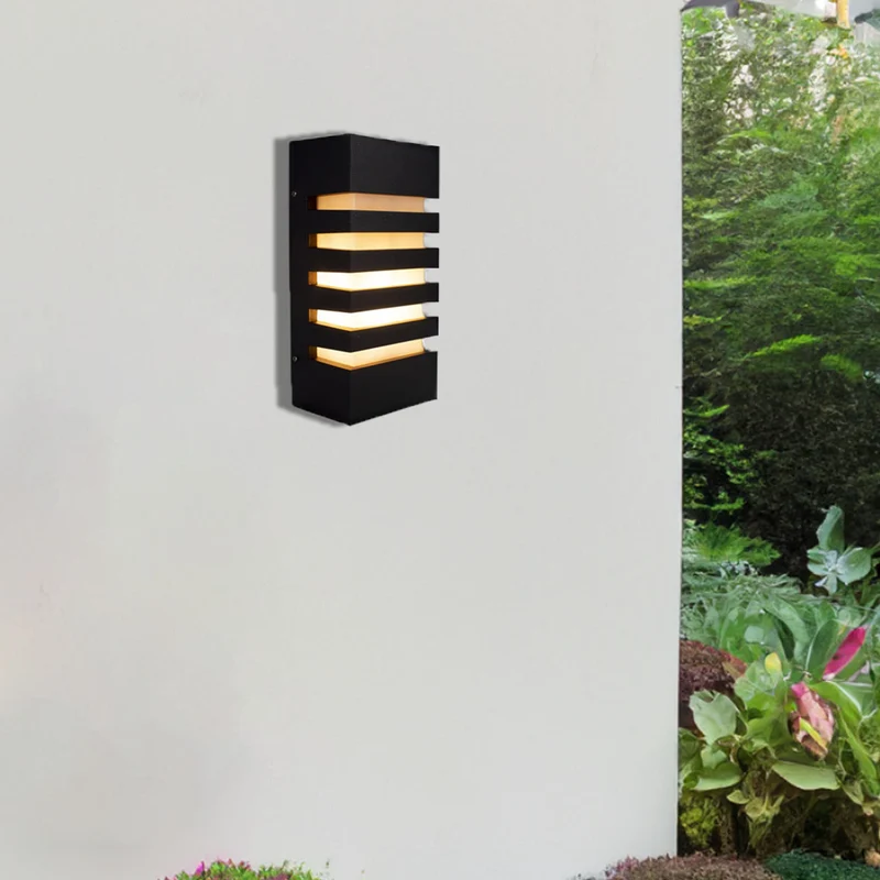 LED-Außenleuchte - E27-Fassung - IP54 - Schwarz | Novi