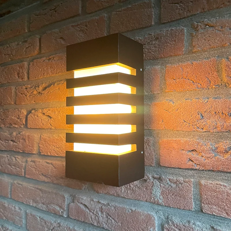 LED-Außenleuchte - E27-Fassung - IP54 - Schwarz | Novi