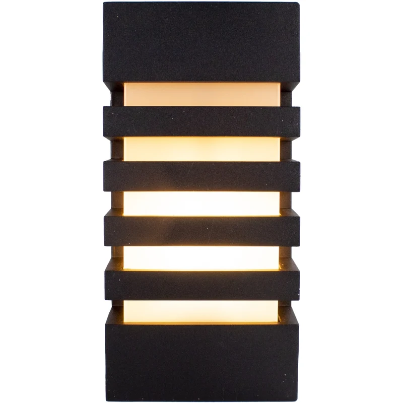 LED-Außenleuchte - E27-Fassung - IP54 - Schwarz | Novi