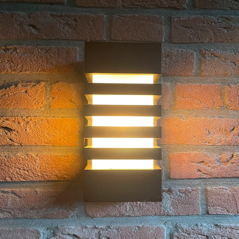 LED-Außenleuchte - E27-Fassung - IP54 - Schwarz | Novi