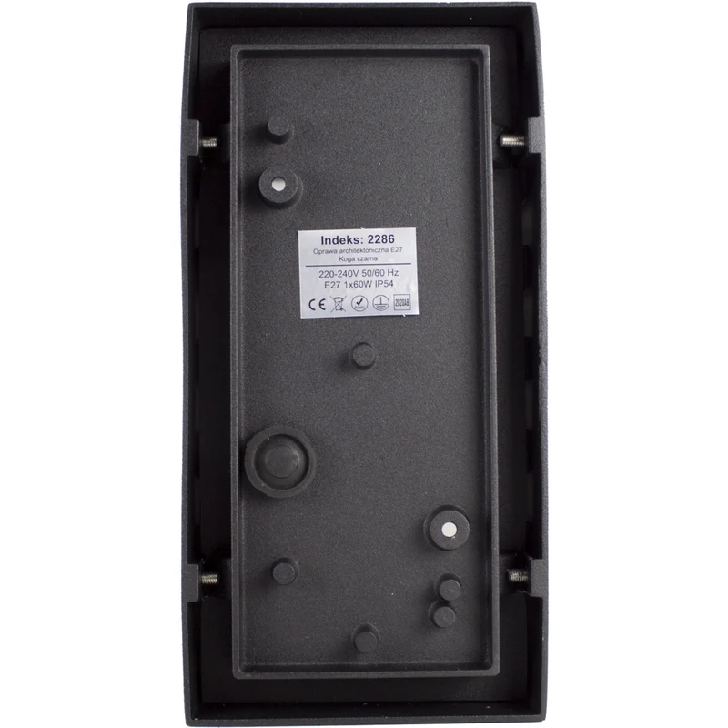 LED-Außenleuchte - E27-Fassung - IP54 - Schwarz | Novi