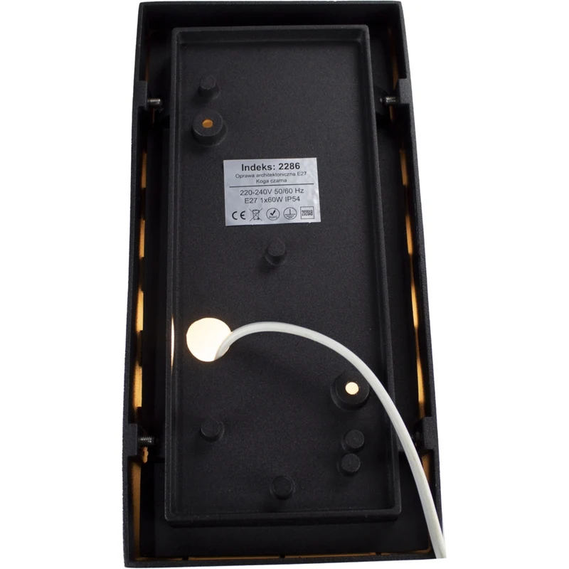 LED-Außenleuchte - E27-Fassung - IP54 - Schwarz | Novi