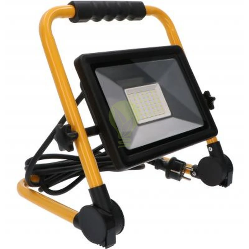LED-Bauleuchte 50W Klapprahmen IP65 | 3m Kabel | 6000K – Tageslichtweiß