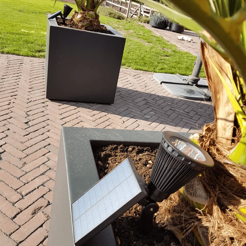 Solar-Bodenstrahler 2 Watt mit Erdspieß – 6000K Tageslichtweiß