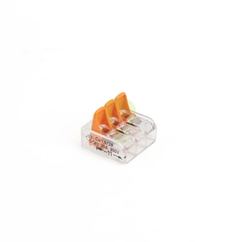 221-413 WAGO Verbindungsklemme / Schweißklemme - 3-fach 0,2mm bis 4mm | Pro 50 Stück