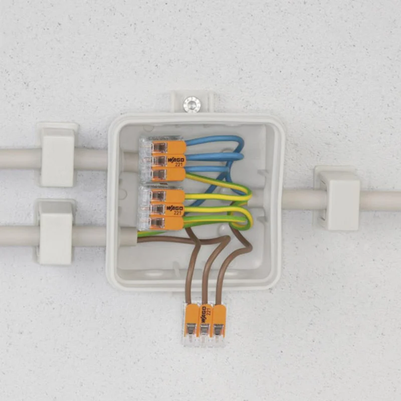 221-413 WAGO Verbindungsklemme / Schweißklemme - 3-fach 0,2mm bis 4mm | Pro 50 Stück