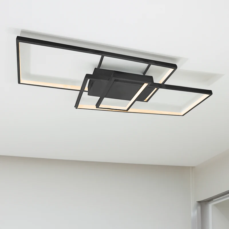 Moderne LED-Deckenleuchte | quadratisch | Dimmbar | 90 Watt | CCT - 3000 - 6500K
