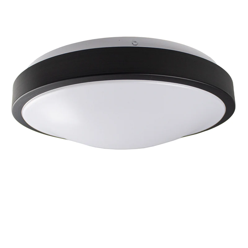 LED-Deckenleuchte | 2 x E27-Fassung | Dimmbar | Rund | Schwarz