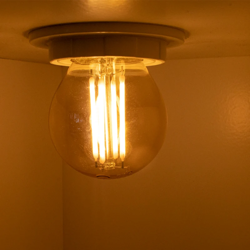 LED-Filament-Bernsteinlampe 4W G45 E27 Dimmbar - 2500K | Warmweiß
