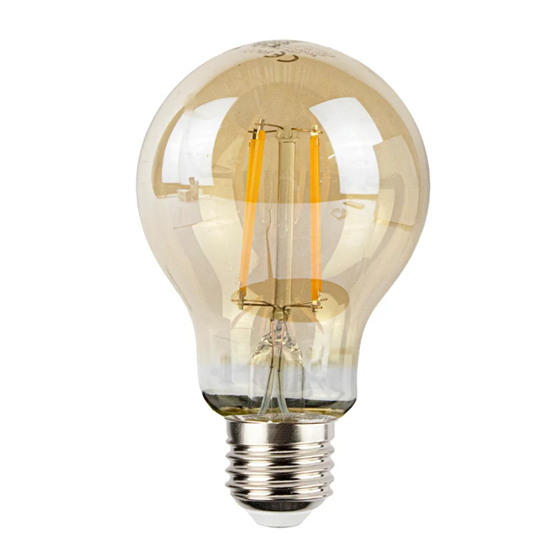 LED-Filament-Bernsteinlampe 8W A60 E27 Dimmbar - 2500K | Warmweiß