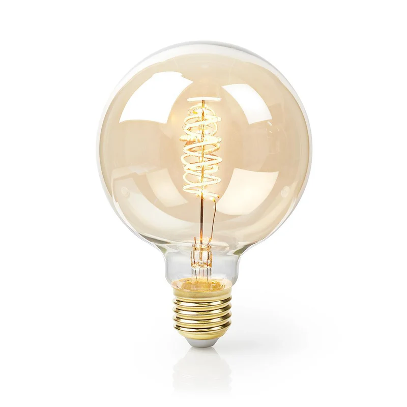 LED-Filament-Globe-Lampe | dimmbar | 3,8W G125 E27 – 2100K – Extra warmes Weiß