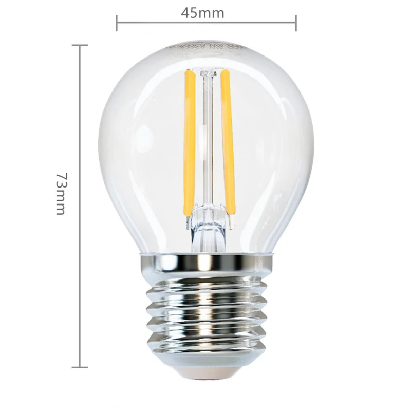 LED-Glühlampe 4W G45 E27 Dimmbar - 2700K | Warmweiß