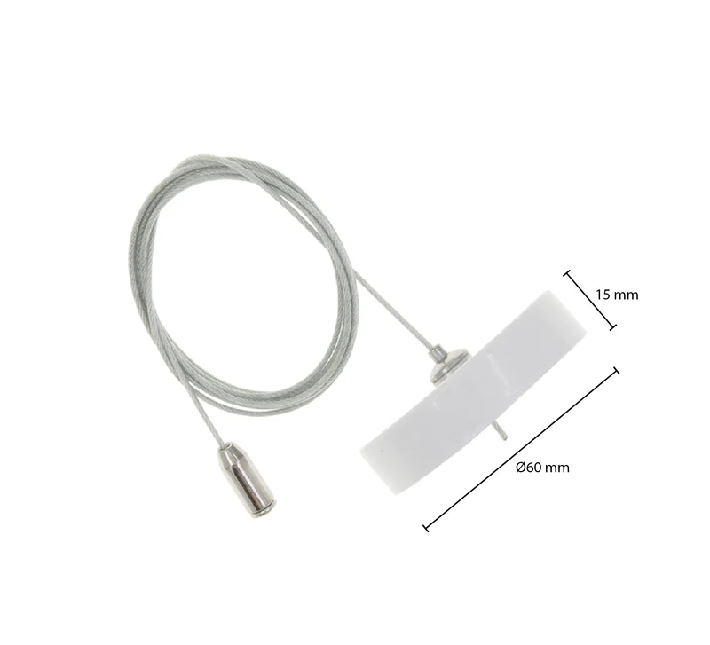 Pendelset / Kabelset für 1-Phasen-Schiene | Weiß