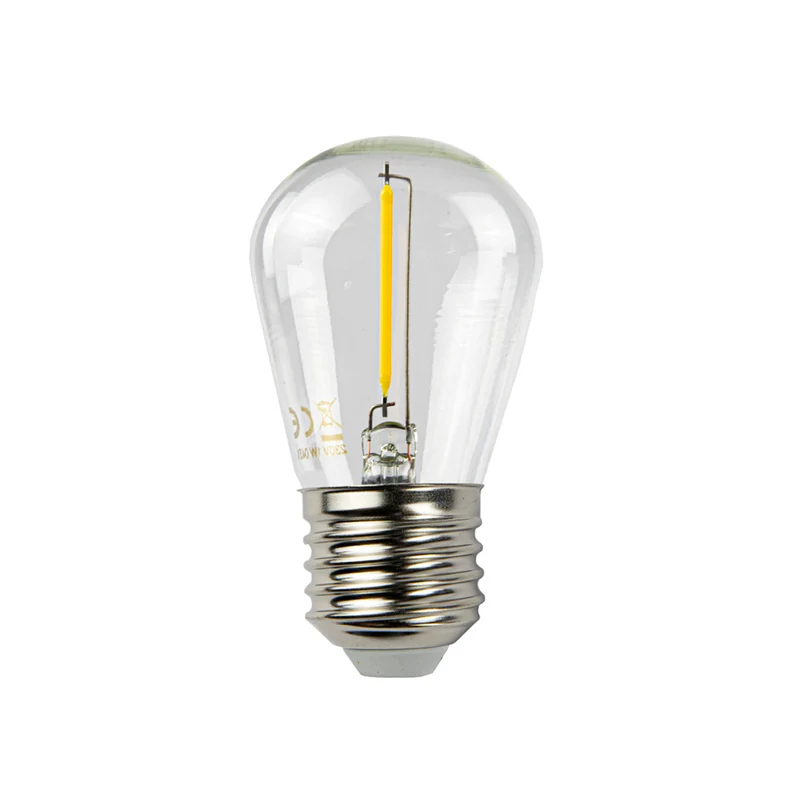LED-Glühlampe | 1W | E27 | 2700K - Warmweiß | 5 Stücke