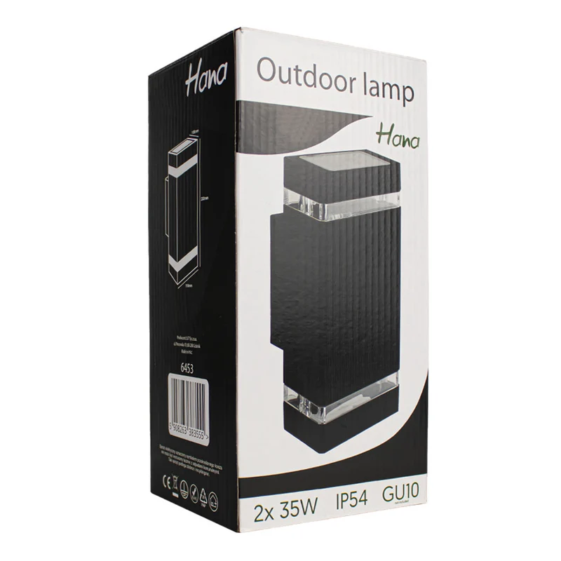 LED-Außenwandleuchte | 2x GU10 | Schwarz | IP54 | Dimmbar