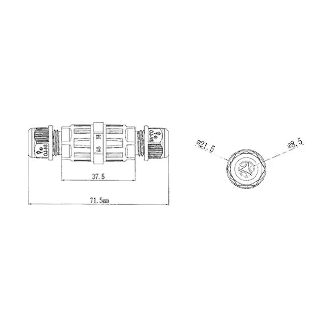 3Pin Wasserdichter Kabelstecker | Kabelstecker | IP68