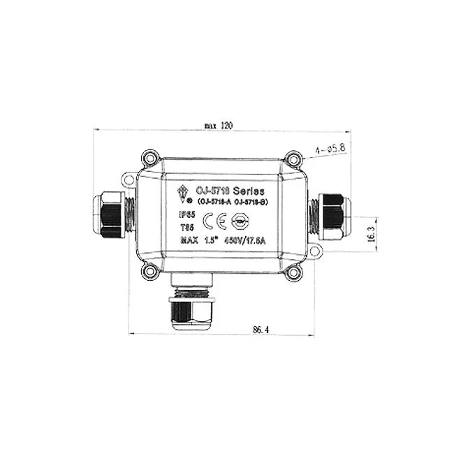 Wasserdichter Stecker | IP68 | 3-fach
