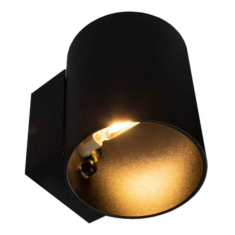 LED Wandleuchte schwarz Sonia | Rund | G9-Fassung