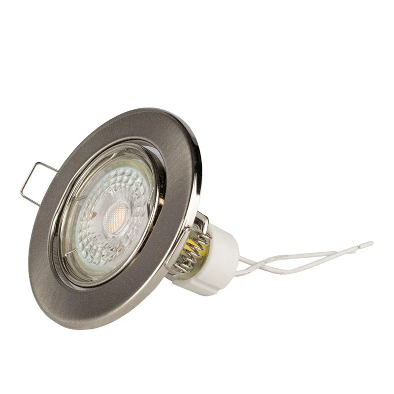 LED-Spot-Leuchte | Neigbar | Ø63mm | Rund | Silber