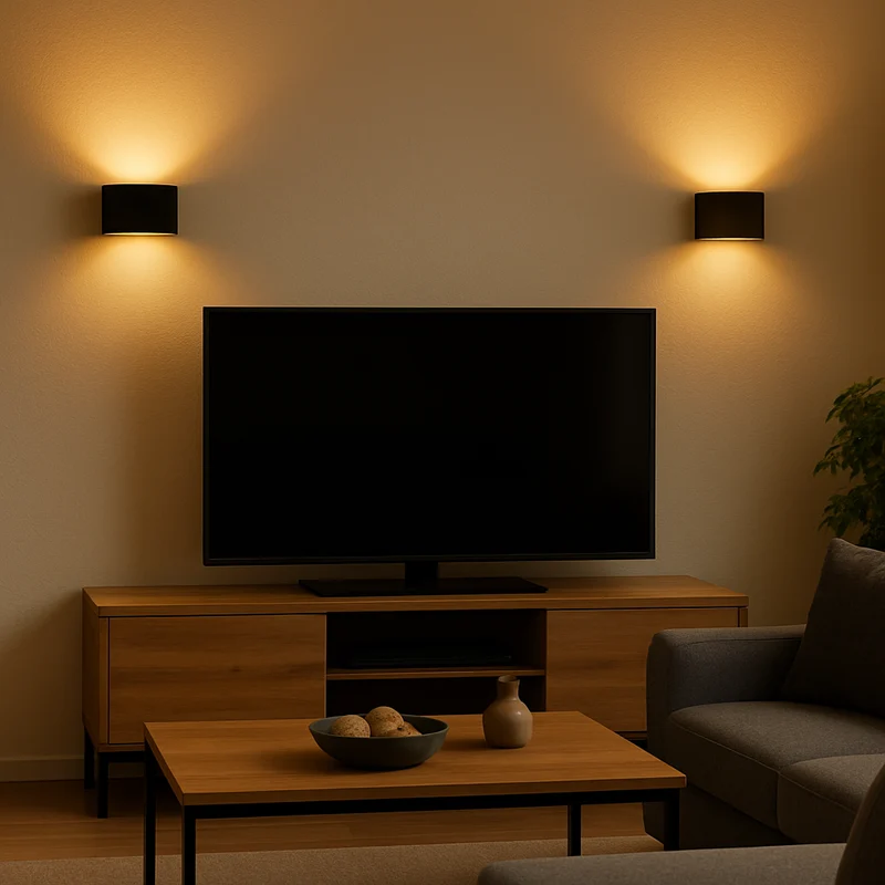 LED Wandleuchte Oval schwarz Tobias | Rund | G9-Fassung