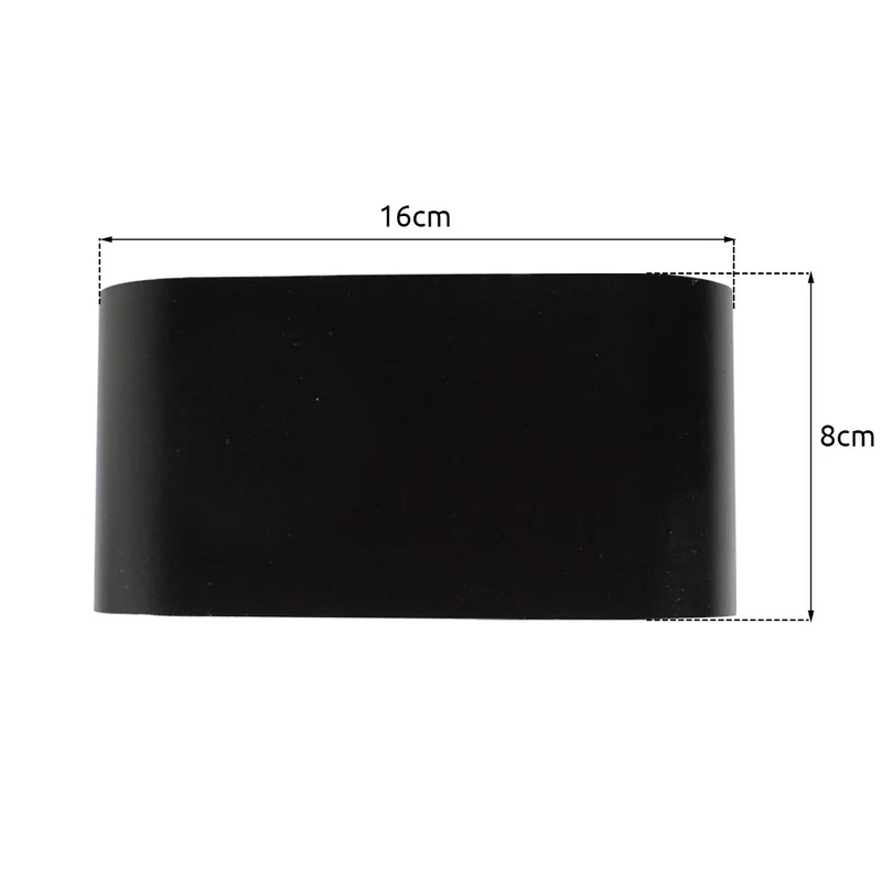 LED Wandleuchte Oval schwarz Tobias | Rund | G9-Fassung