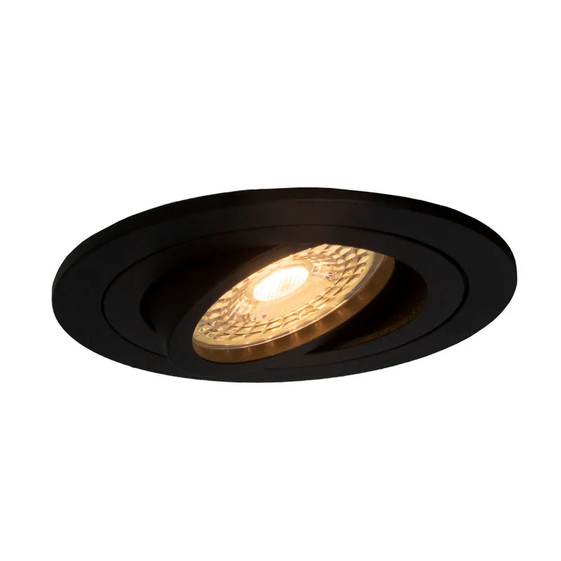 LED-Spot-Leuchte | Neigbar | Ø80mm | Rund | Schwarz