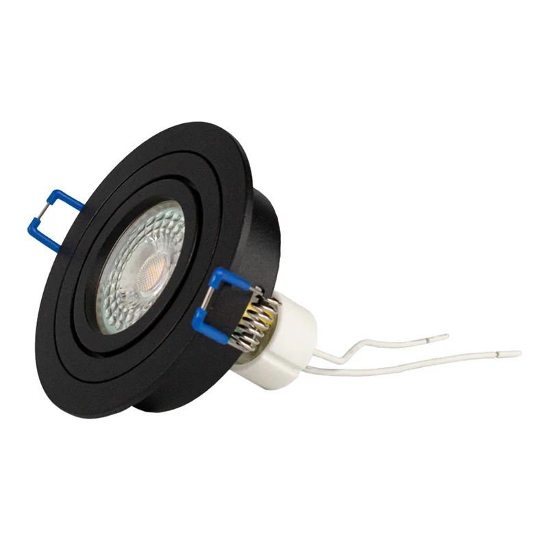 LED-Spot-Leuchte | Neigbar | Ø80mm | Rund | Schwarz