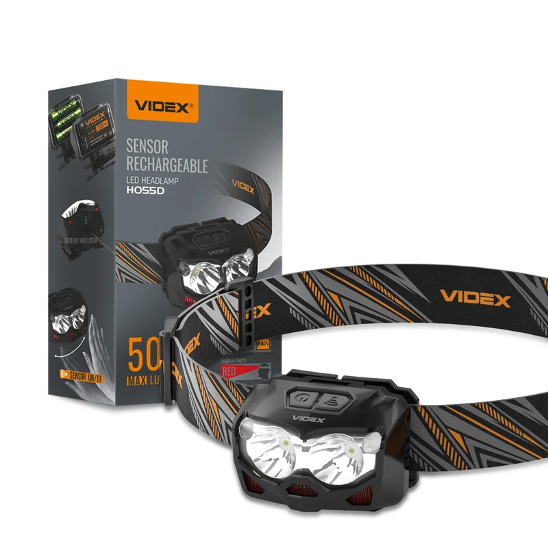 LED-Stirnlampe 10 Watt | Batterie | 500 Lumen | Sensor | 5000K – Tageslicht