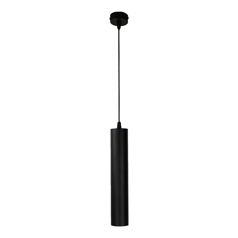 Längliche Hängelampe 29CM | Schwarz | GU10-Fassung | 1M Kabel