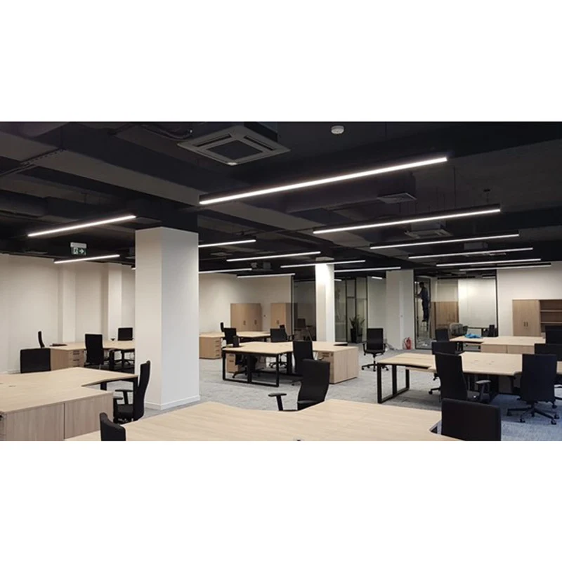 LED Linear Hängeleuchte schwarz - Büroleuchte - 40 Watt | 120cm | 4000K – Naturweiß