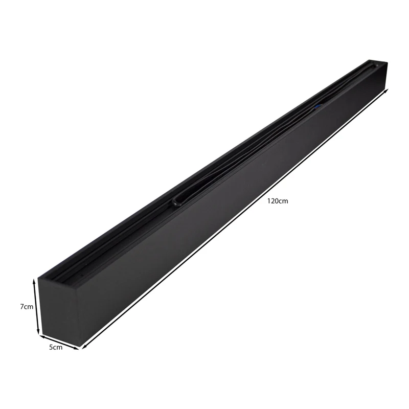 LED Linear Hängeleuchte schwarz - Büroleuchte - 40 Watt | 120cm | 4000K – Naturweiß