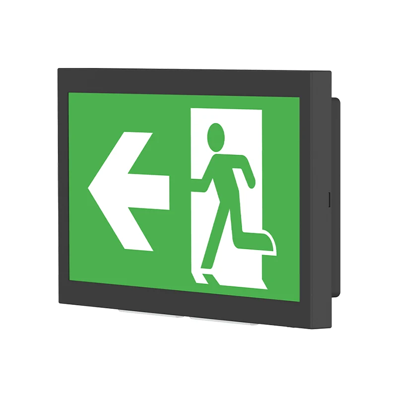 Noodverlichting | Inbouw en opbouw | 3W | Zelftest | Met pictogrammen | Zwart | 3 uur accu