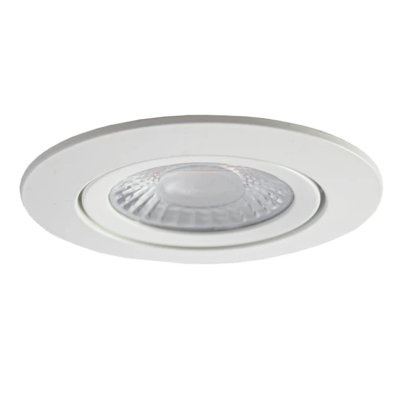 MIRAN Weißer flacher LED-Einbaustrahler | 5 W/7 W | Dimmbar | 68 mm | IP65 wasserdicht | CCT