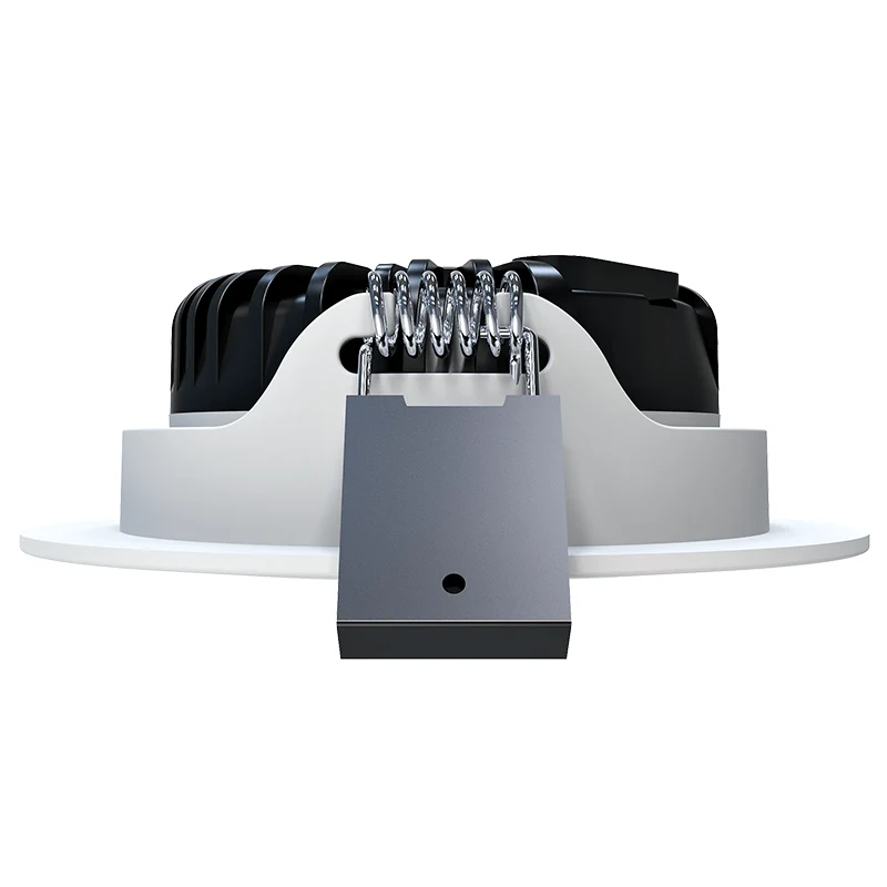 MIRAN Weißer flacher LED-Einbaustrahler | 5 W/7 W | Dimmbar | 68 mm | IP65 wasserdicht | CCT