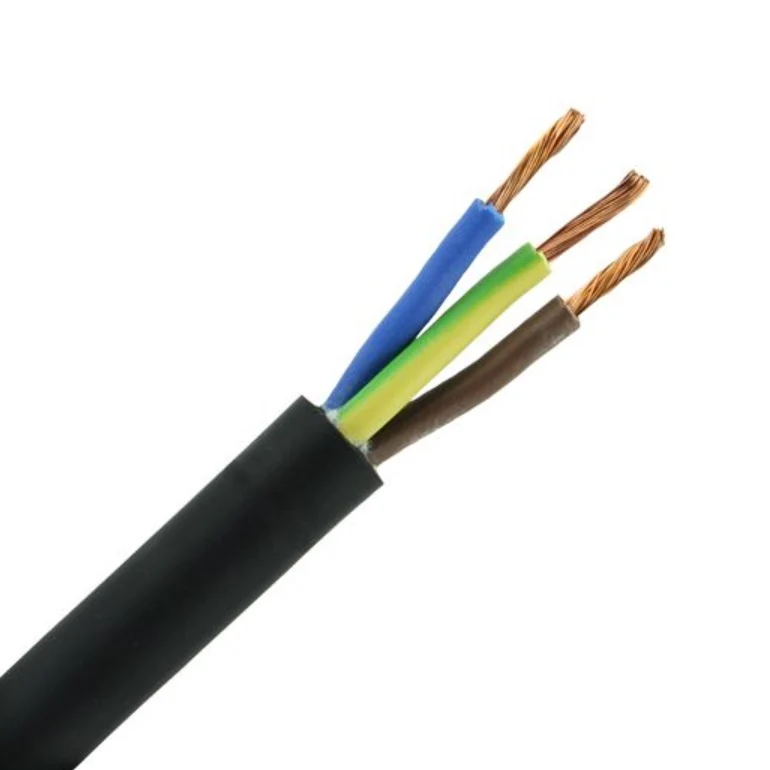 Flexibles H05VV-F-Kabel | 3 x 1,5 mm2 Adern | VMVL | 100 Meter | Schwarz