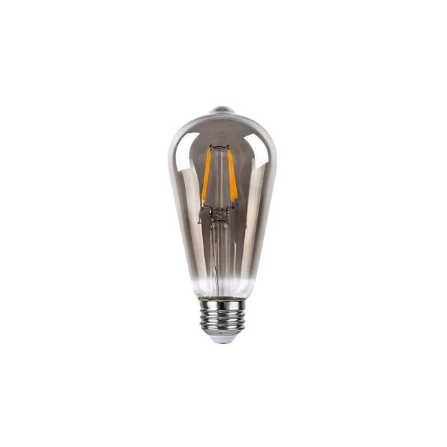 LED-Glühfadenlampe, geräuchert | 6W | ST64 | 3-stufig dimmbar | E27 | 2700K – Warmweiß