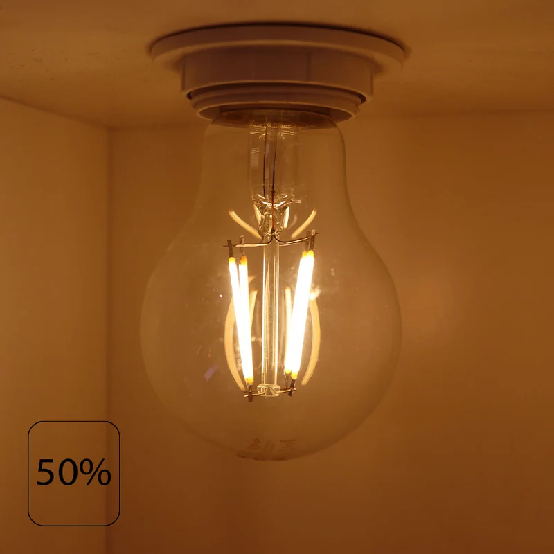 LED-Glühlampe 6W | A60 | Klar | 3-stufig dimmbar | E27 | 2700K – Warmweiß