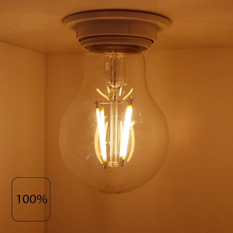 LED-Glühlampe 6W | A60 | Klar | 3-stufig dimmbar | E27 | 2700K – Warmweiß