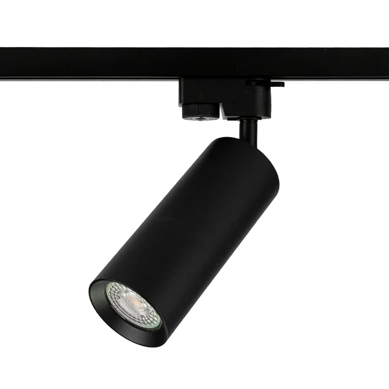 LED 1-Phasen-Schienenstrahler mit GU10-Fassung | Schwarz
