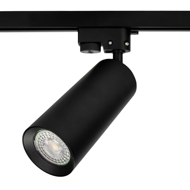 LED 1-Phasen-Schienenstrahler mit GU10-Fassung | Schwarz