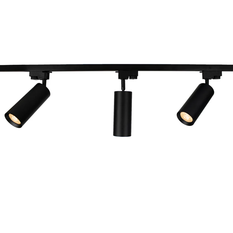 LED 1-Phasen-Schienenstrahler mit GU10-Fassung | Schwarz