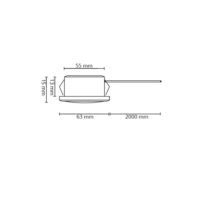 LED-Möbelstrahler | 12V | Baston | Ø55mm | Silber | 3W